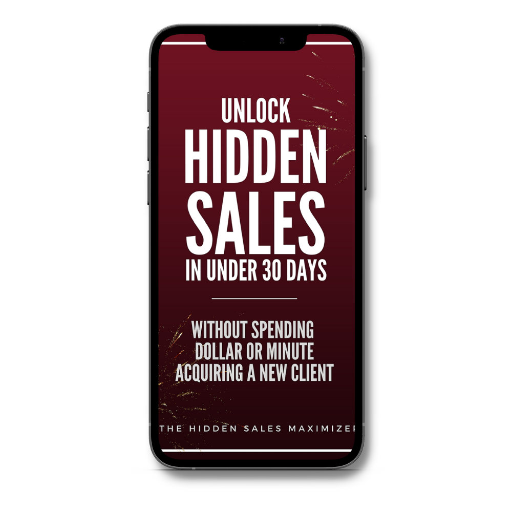 how to build sales for your small business ebook shown on an iphone screen